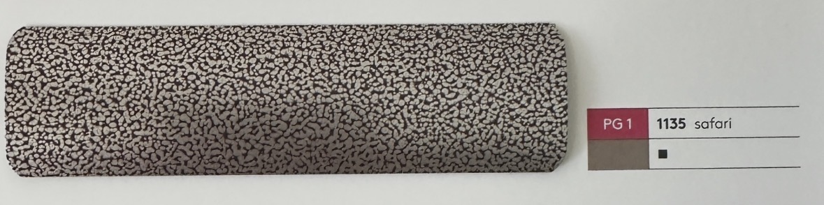 Alu-Jalousie 25 mm Struktur & Dekor — Lamellenfarbe safari (Nr. 1135)
