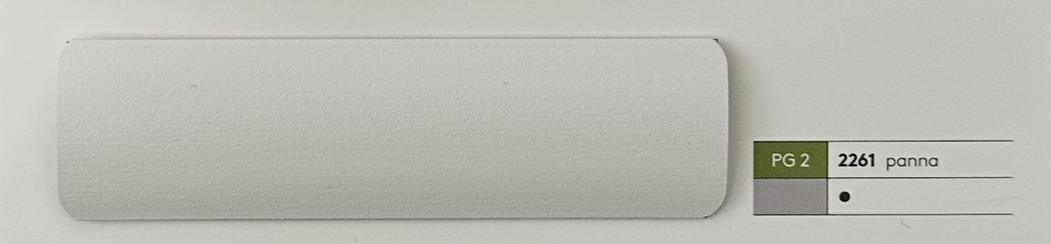 Alu-Jalousie 25 mm Weiss — Lamellenfarbe panna (Nr. 2261)
