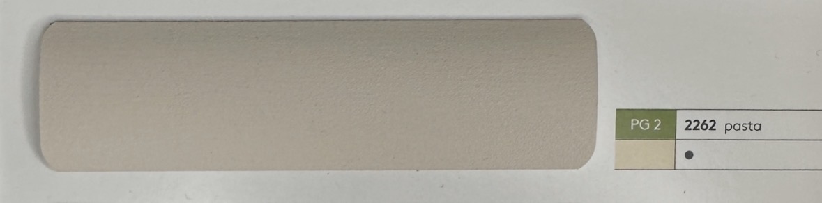 Alu-Jalousie 25 mm Sand & Greige — Lamellenfarbe pasta (Nr. 2262)