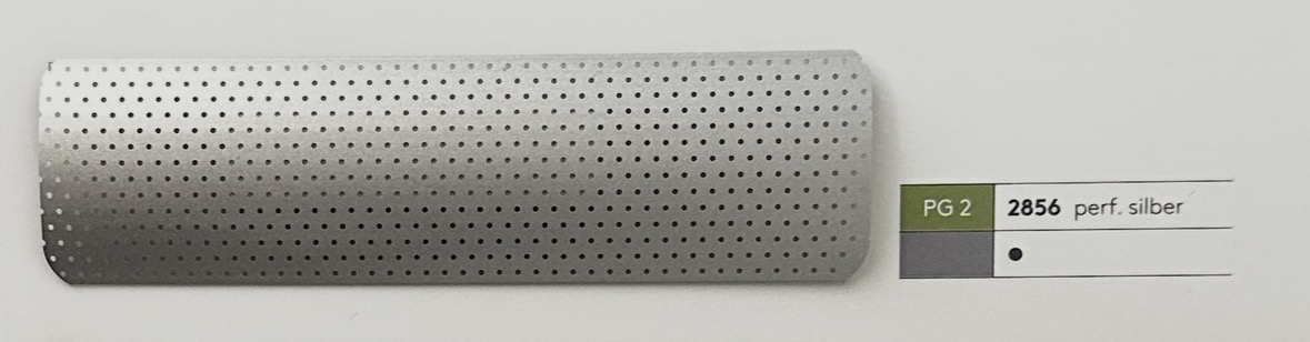 Alu-Jalousie 25 mm in Silber & Grau