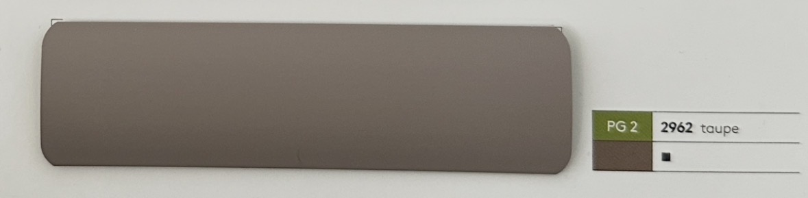 Alu-Jalousie 25 mm Braun & Taupe — Lamellenfarbe taupe (Nr. 2962)