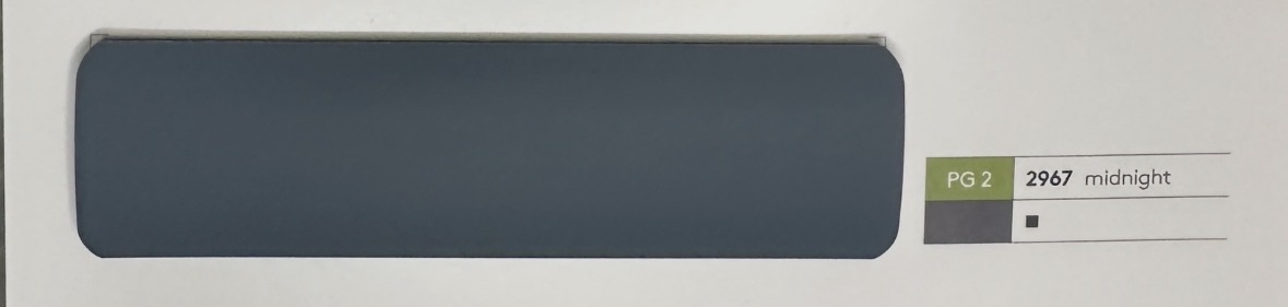 Alu-Jalousie 25 mm Salbei & Petrol — Lamellenfarbe midnight (Nr. 2967)