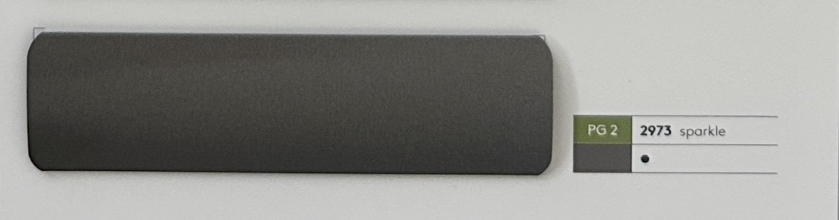 Alu-Jalousie 25 mm Silber & Grau — Lamellenfarbe sparkle (Nr. 2973)