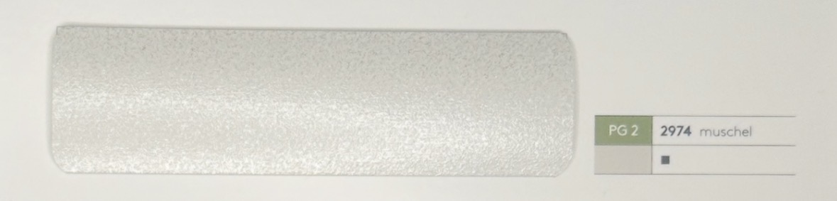 Alu-Jalousie 25 mm Beige & Creme — Lamellenfarbe muschel (Nr. 2974)