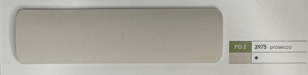 Alu-Jalousie 25 mm Sand & Greige — Lamellenfarbe prosecco (Nr. 2975)