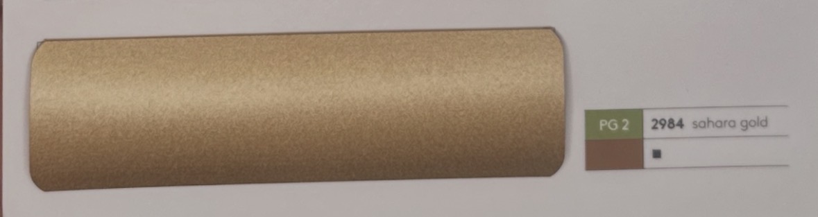 Alu-Jalousie 25 mm Goldtöne — Lamellenfarbe sahara gold (Nr. 2984)