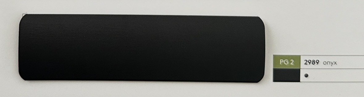 Alu-Jalousie 25 mm Schwarz — Lamellenfarbe onyx (Nr. 2989)