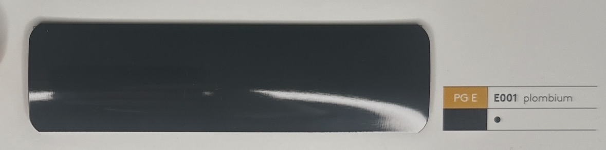 Alu-Jalousie 25 mm Anthrazit & Grau — Lamellenfarbe plombium (Nr. E001)