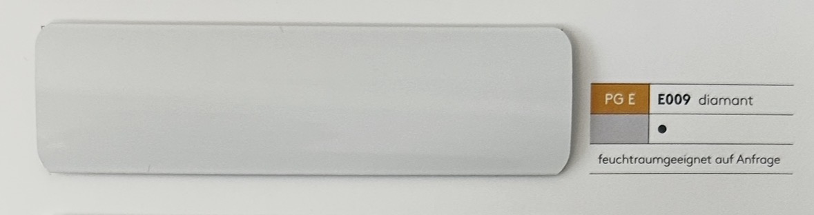 Alu-Jalousie 25 mm Weiss — Lamellenfarbe diamant (Nr. E009)