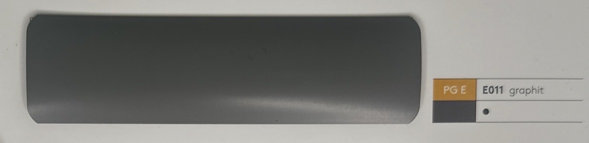 Alu-Jalousie 25 mm Anthrazit & Grau — Lamellenfarbe graphit (Nr. E011)