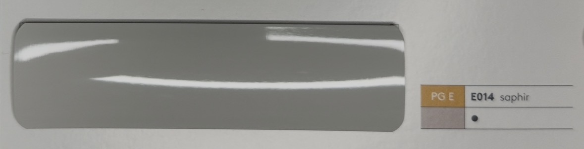 Alu-Jalousie 25 mm Weiss & Perle — Lamellenfarbe saphir (Nr. E014)