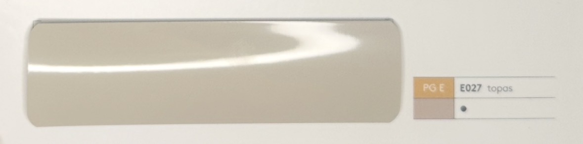 Alu-Jalousie 25 mm Beige & Creme — Lamellenfarbe topas (Nr. E027)
