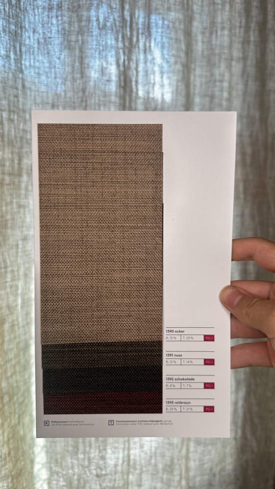 Tenda a rullo Struktur Ocker & Braun opaco — ocker