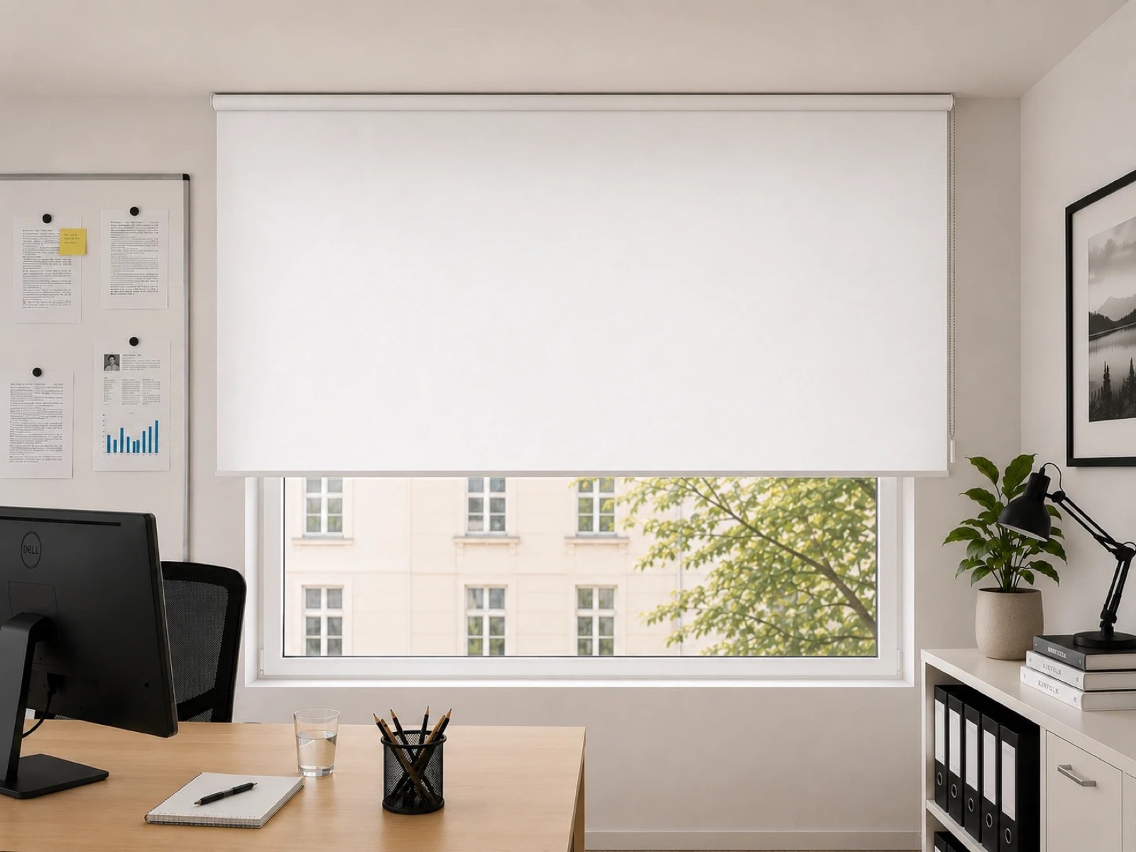Rollo Uni Beige & Braun blickdicht — beige transparent