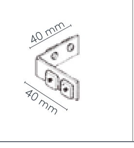 Eckträger und Wandlager 4134 Eckverbinder 90° Ersatzteil