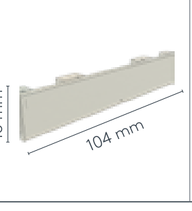 Enddeckel 673 OVERLAP Ersatzteil