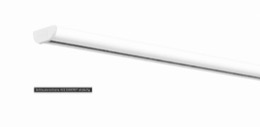 Schleuderschiene 422 DISKRET in Bianco