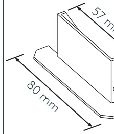 Abdeckkappe für Einbau- profil mm 31 Ersatzteil