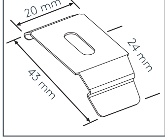 Deckenclip 37 mm (Standard) Ersatzteil
