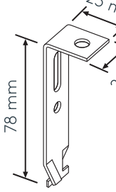 Halter für Einbauprofil mm Ersatzteil