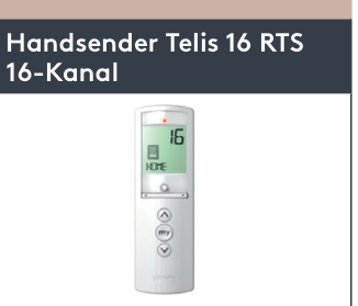 Handsender Telis 16 RTS (16-Kanal) Ersatzteil