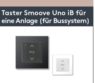 Taster Smoove Uno iB für Bussystem Ersatzteil