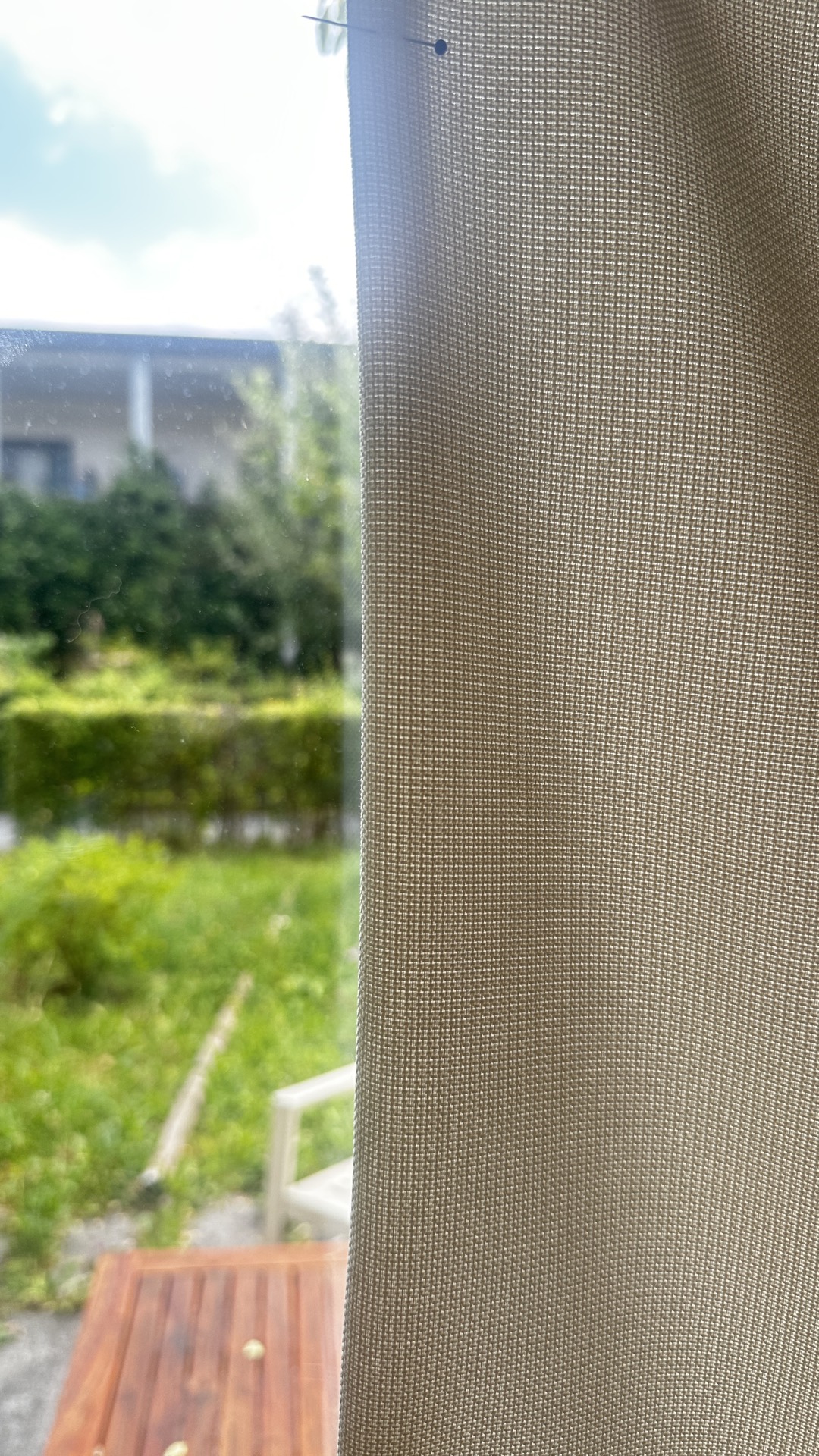 Nachtvorhang Granada in Ivoire — Am Fenster