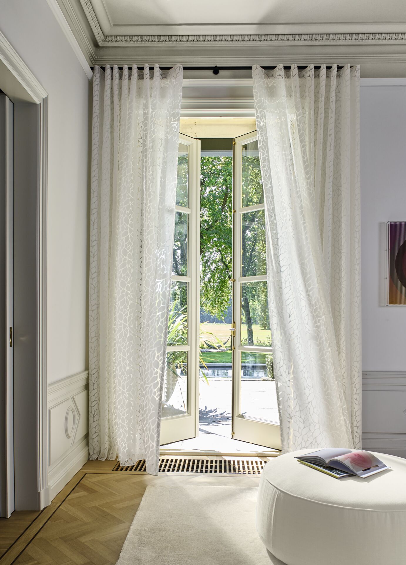 Transparenter Tagesvorhang aus feinem Voile